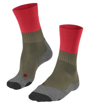 Sports Socks Donna Falke TK2 Explore Trekking Socks Verdi | BERK32170