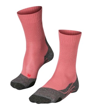 Sports Socks Donna Falke TK2 Explore Trekking Socks Rosse | PRSC95863