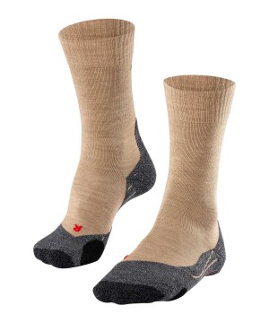 Sports Socks Donna Falke TK2 Explore Trekking Socks Beige | EBJR92056