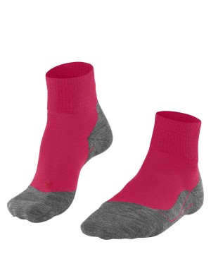 Sports Socks Donna Falke TK5 Wander Short Trekking Short sock Rosse | DWNE15860