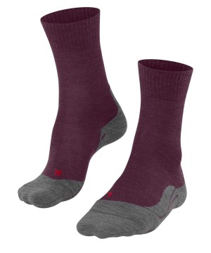 Sports Socks Donna Falke TK5 Wander Trekking Socks Rosse | HFRS47683