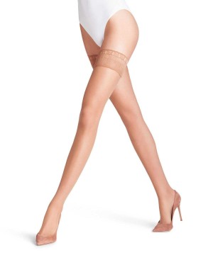 Thigh Highs Donna Falke Lunelle 8 DEN Stay-ups Beige | GRUL72936