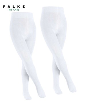 Tights Bambino Falke Family 2-Pack Tights Bianche | GZRY27083