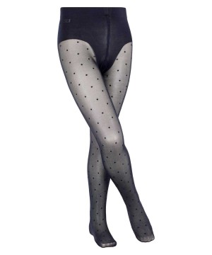 Tights Bambino Falke Romantic Dot Tights Blu | AZOY57062