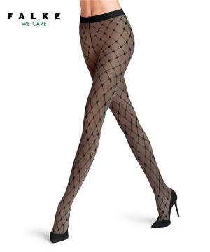 Tights Donna Falke Twisted Story 20 DEN Tights Nere | ZNLM50987