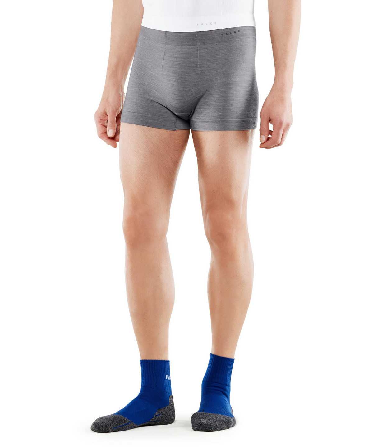 Boxer & Slips Uomo Falke Boxer Wool-Tech Light Grigie | DRZW58370