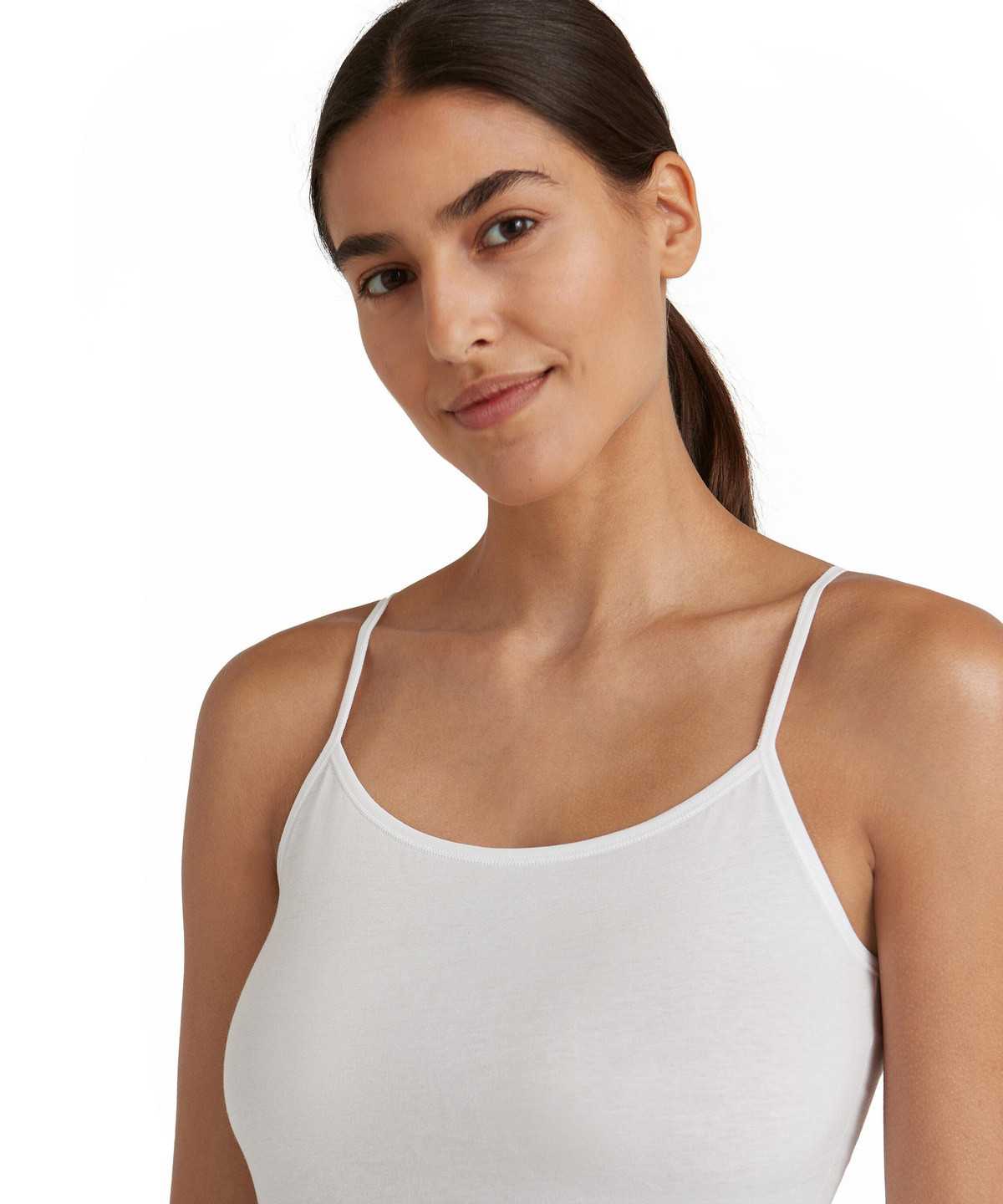 Bras & Tops Donna Falke Top Daily Natural Bianche | UEBA52389