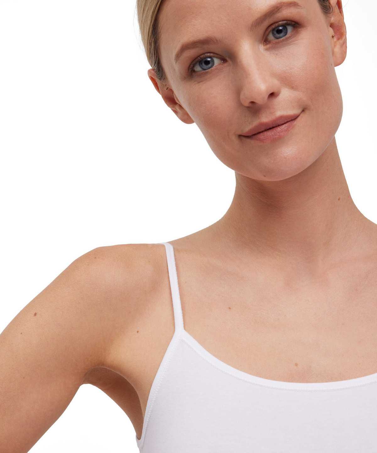 Bras & Tops Donna Falke Top Round-neck Daily Climate Control Bianche | GUEV31268