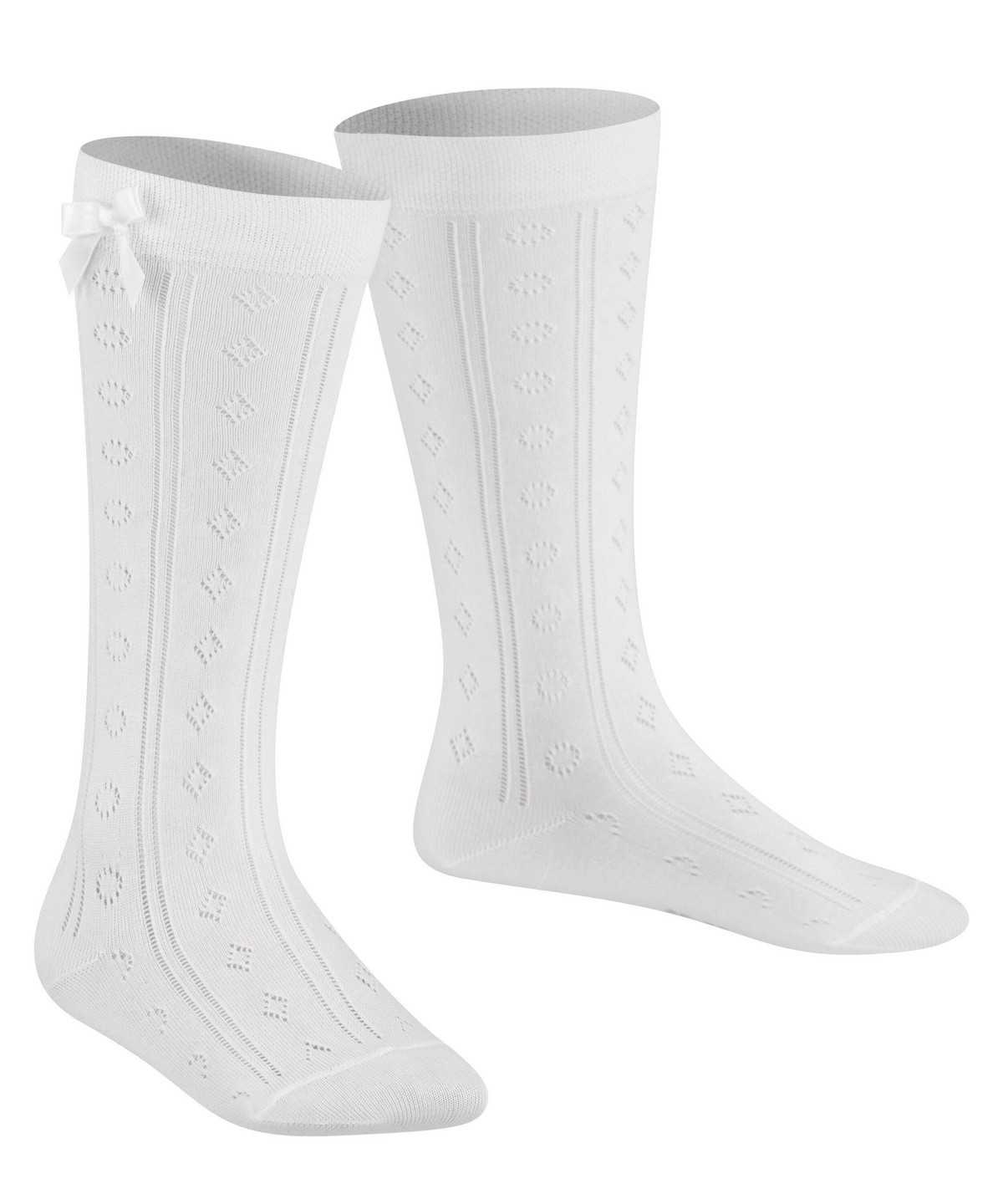 Calzini Bambino Falke Ajour Knee-high Socks Bianche | GUPH98546