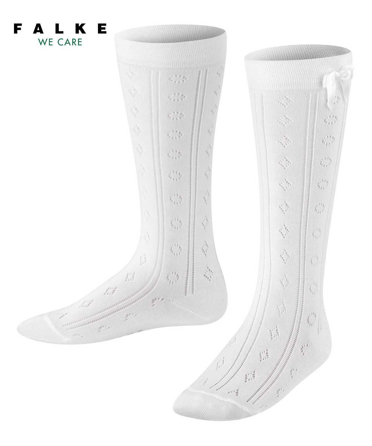 Calzini Bambino Falke Ajour Knee-high Socks Bianche | GUPH98546