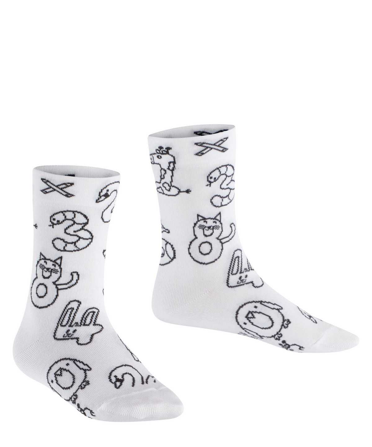 Calzini Bambino Falke Animal Number Paint Set Socks Bianche | TMJG15407