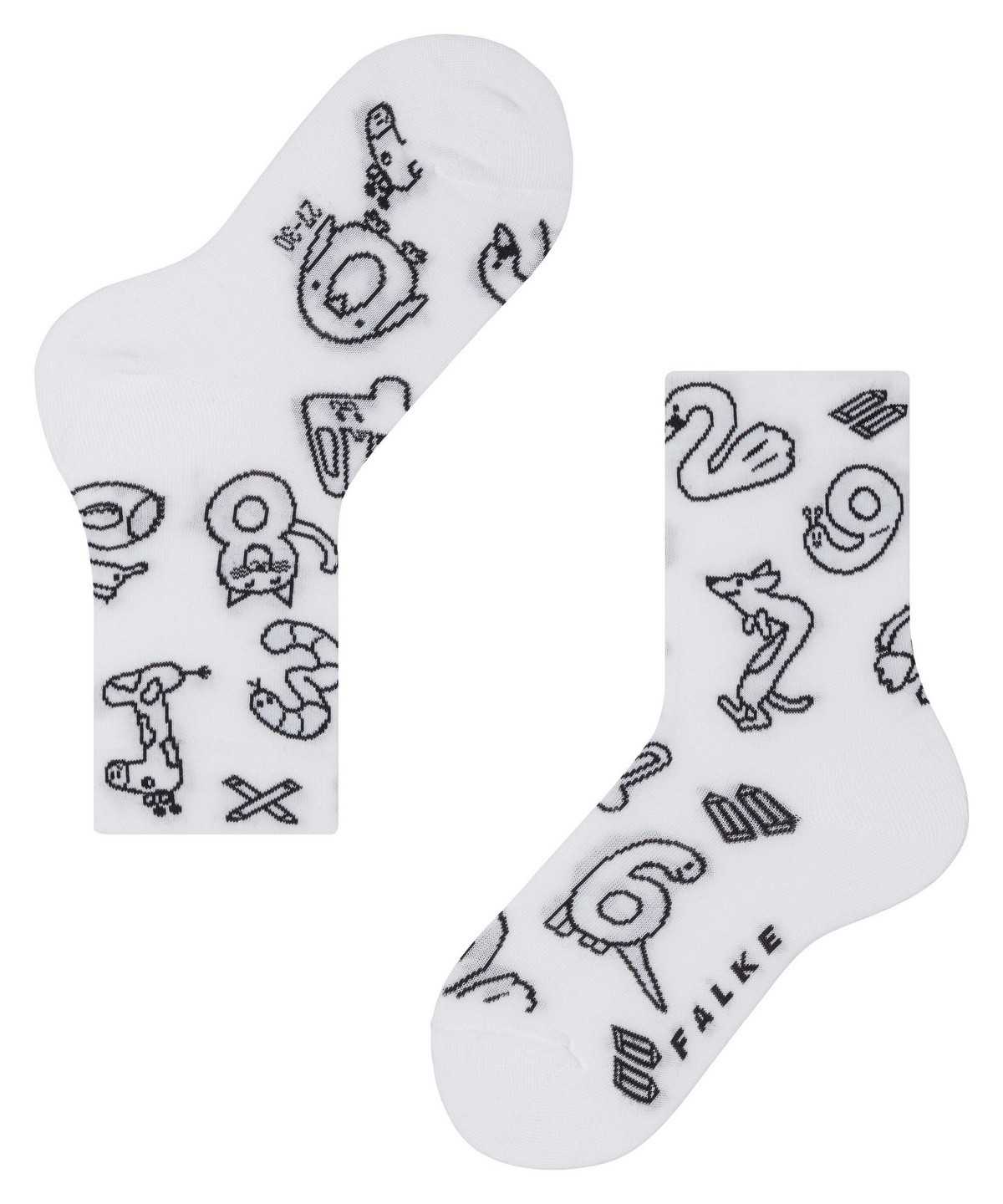 Calzini Bambino Falke Animal Number Paint Set Socks Bianche | TMJG15407