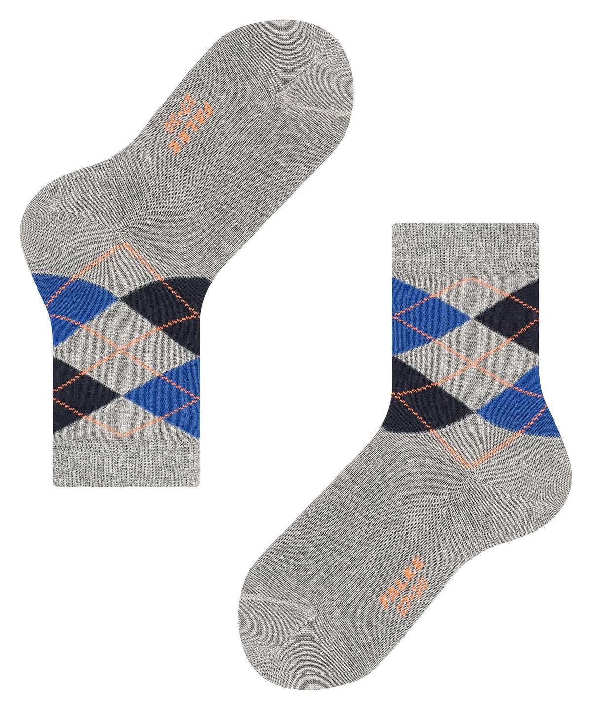 Calzini Bambino Falke Classic Argyle Socks Grigie | SBGW03798