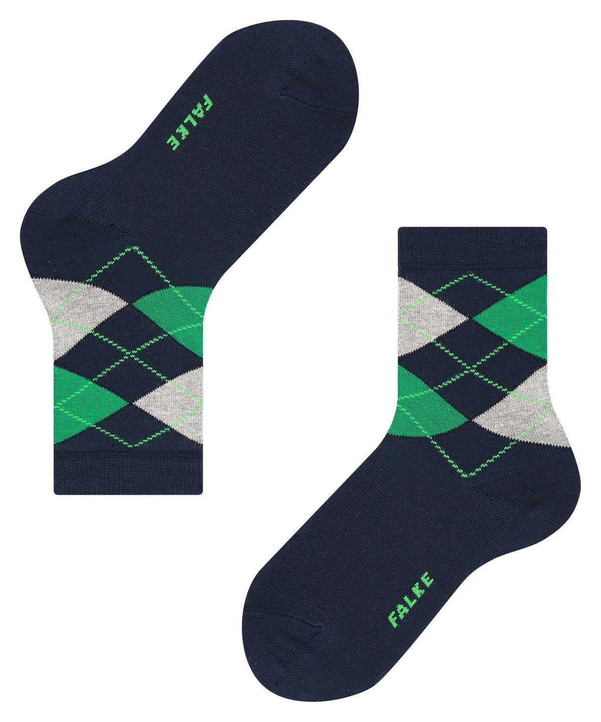 Calzini Bambino Falke Classic Argyle Socks Blu | MUYK83970