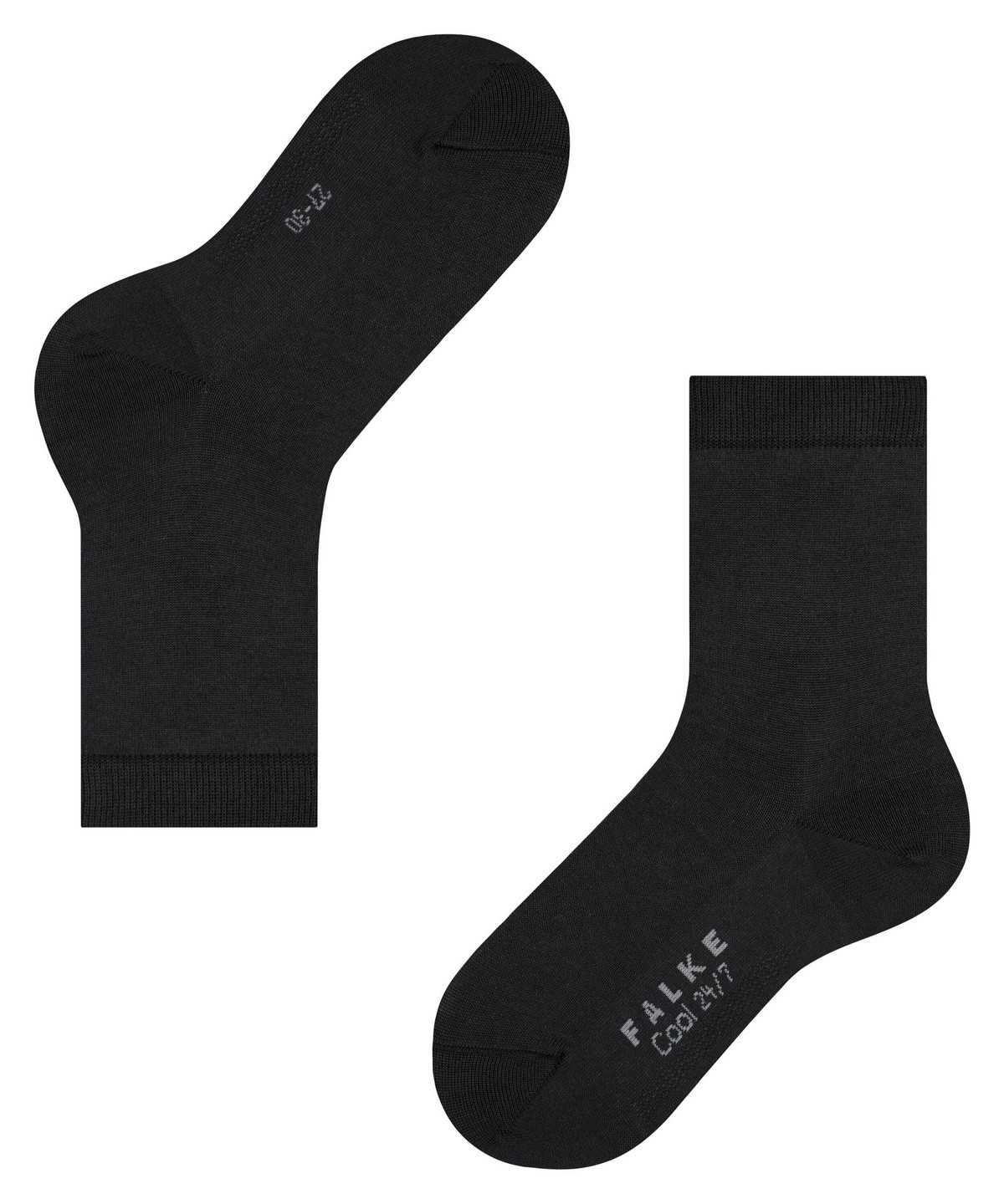 Calzini Bambino Falke Cool 24/7 Socks Nere | SCLF95627