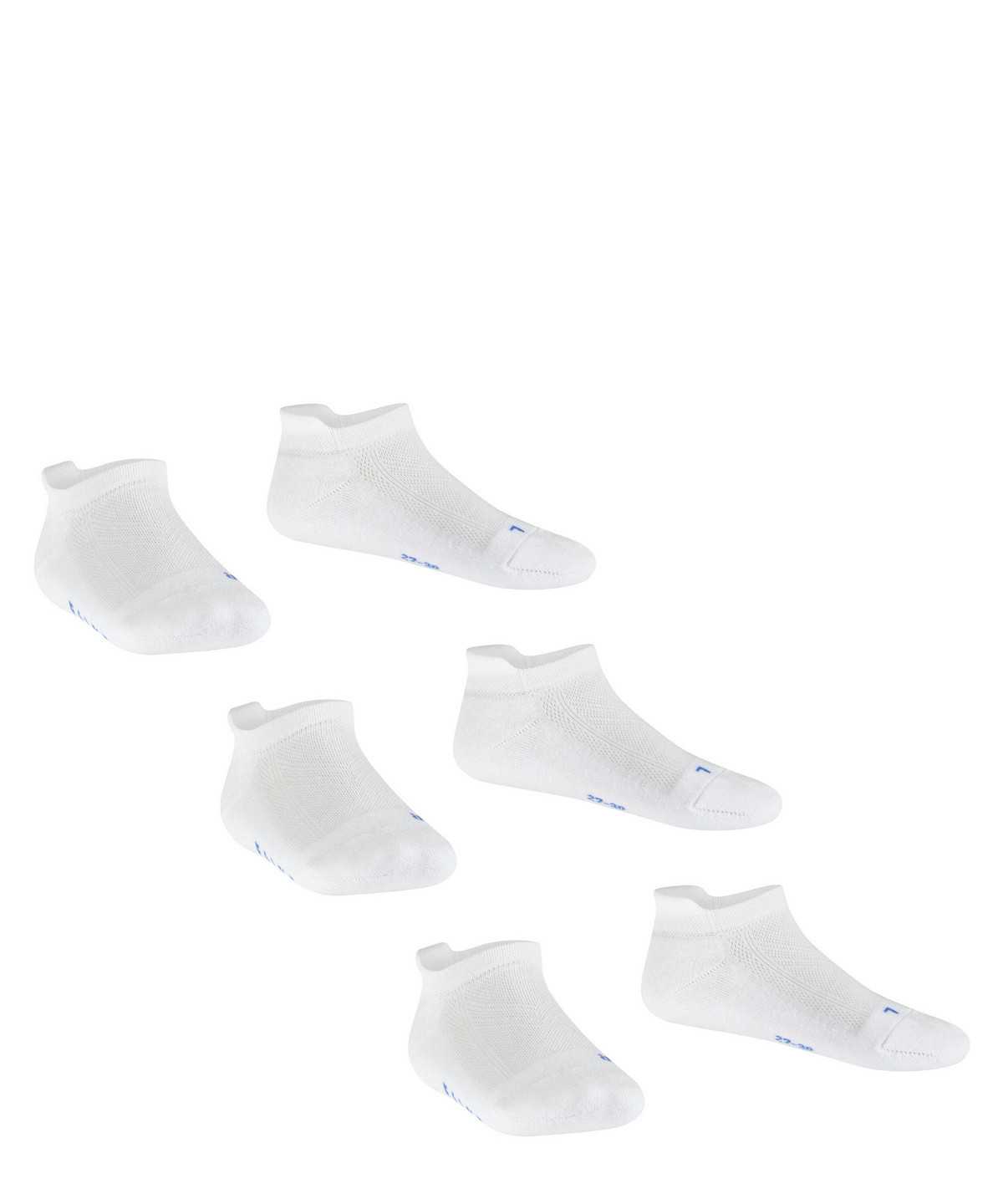 Calzini Bambino Falke Cool Kick 3-Pack Sneaker Socks Bianche | SPEJ61952