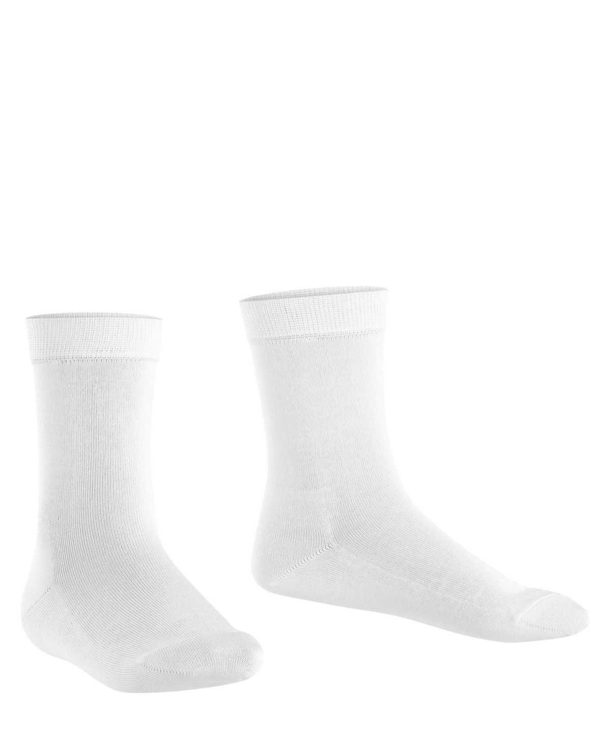 Calzini Bambino Falke Cotton Finesse Socks Bianche | ZOSB94360