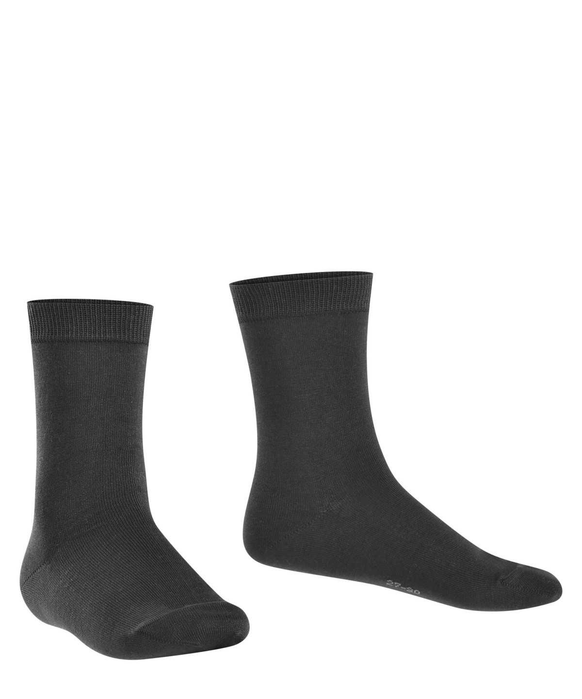 Calzini Bambino Falke Cotton Finesse Socks Nere | HEZX72395