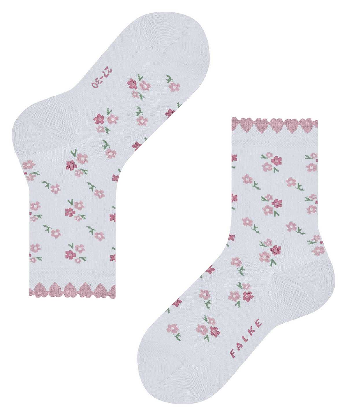 Calzini Bambino Falke Ditsy Flowers Socks Bianche | WIQR79421