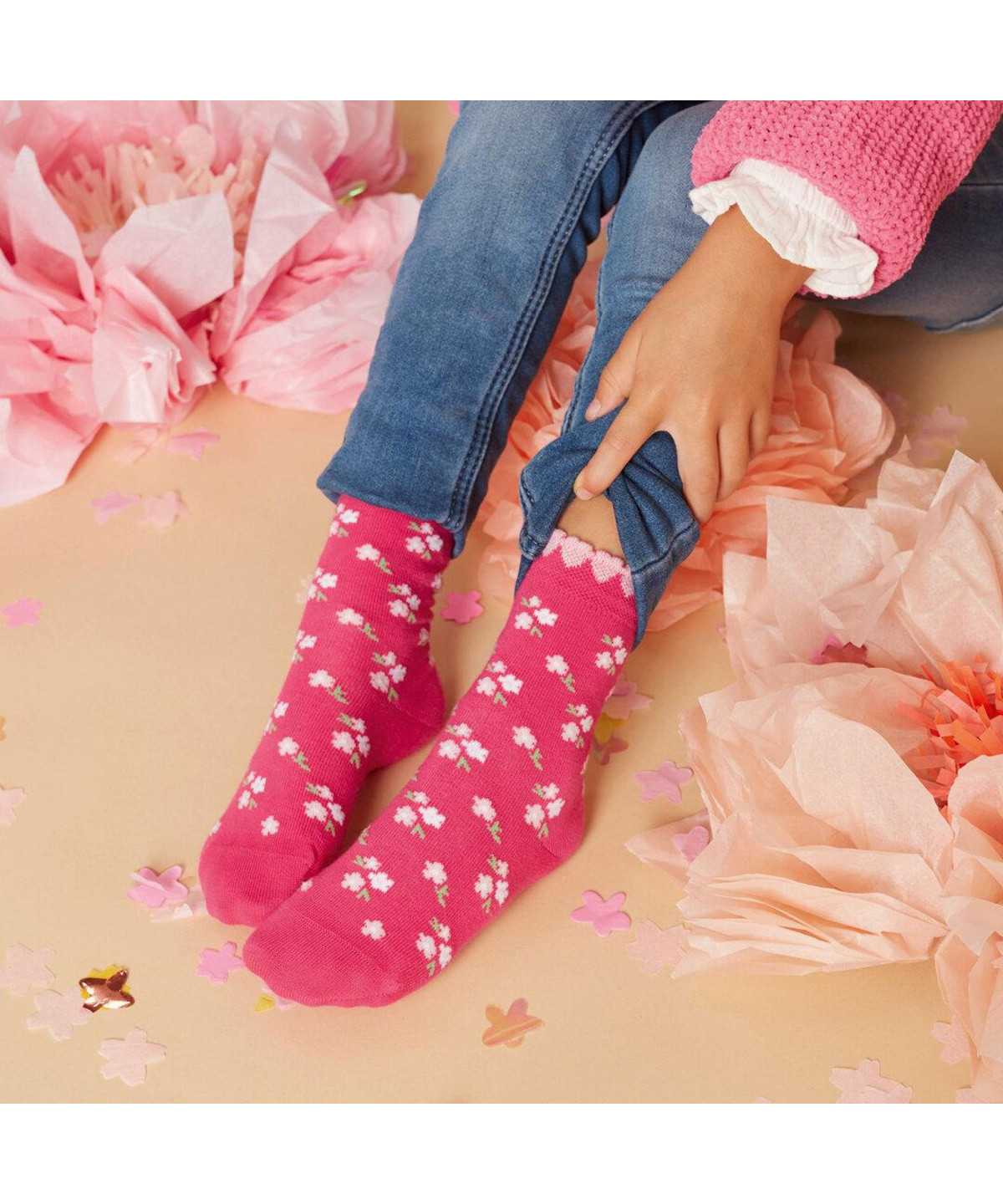 Calzini Bambino Falke Ditsy Flowers Socks Bianche | WIQR79421