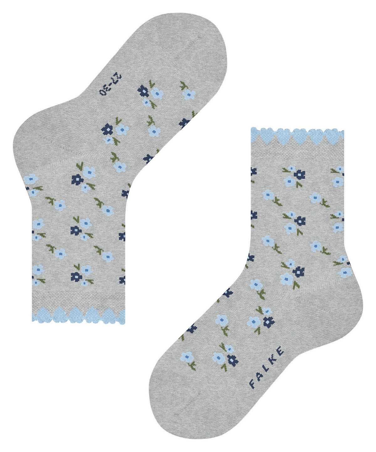 Calzini Bambino Falke Ditsy Flowers Socks Grigie | IGLW71352