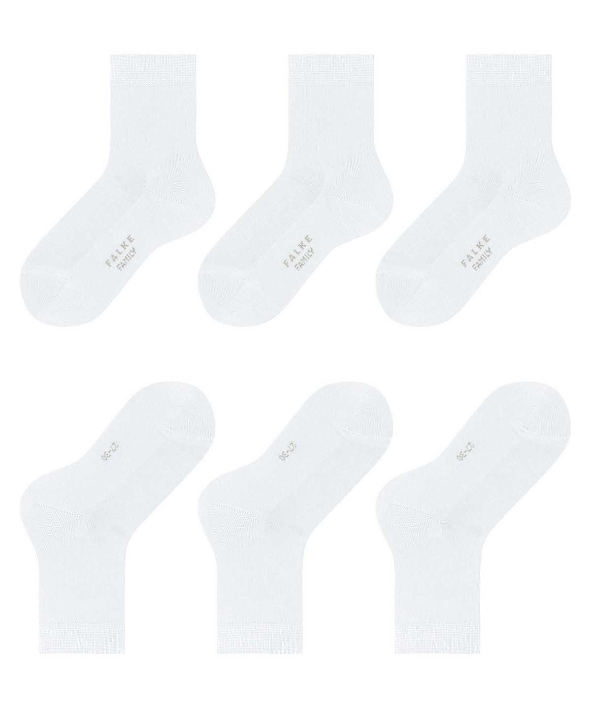 Calzini Bambino Falke Family 3-Pack Socks Bianche | OXBF36410