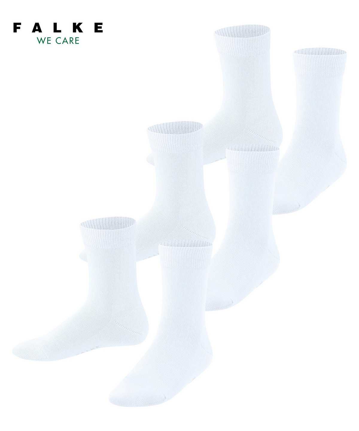 Calzini Bambino Falke Family 3-Pack Socks Bianche | OXBF36410