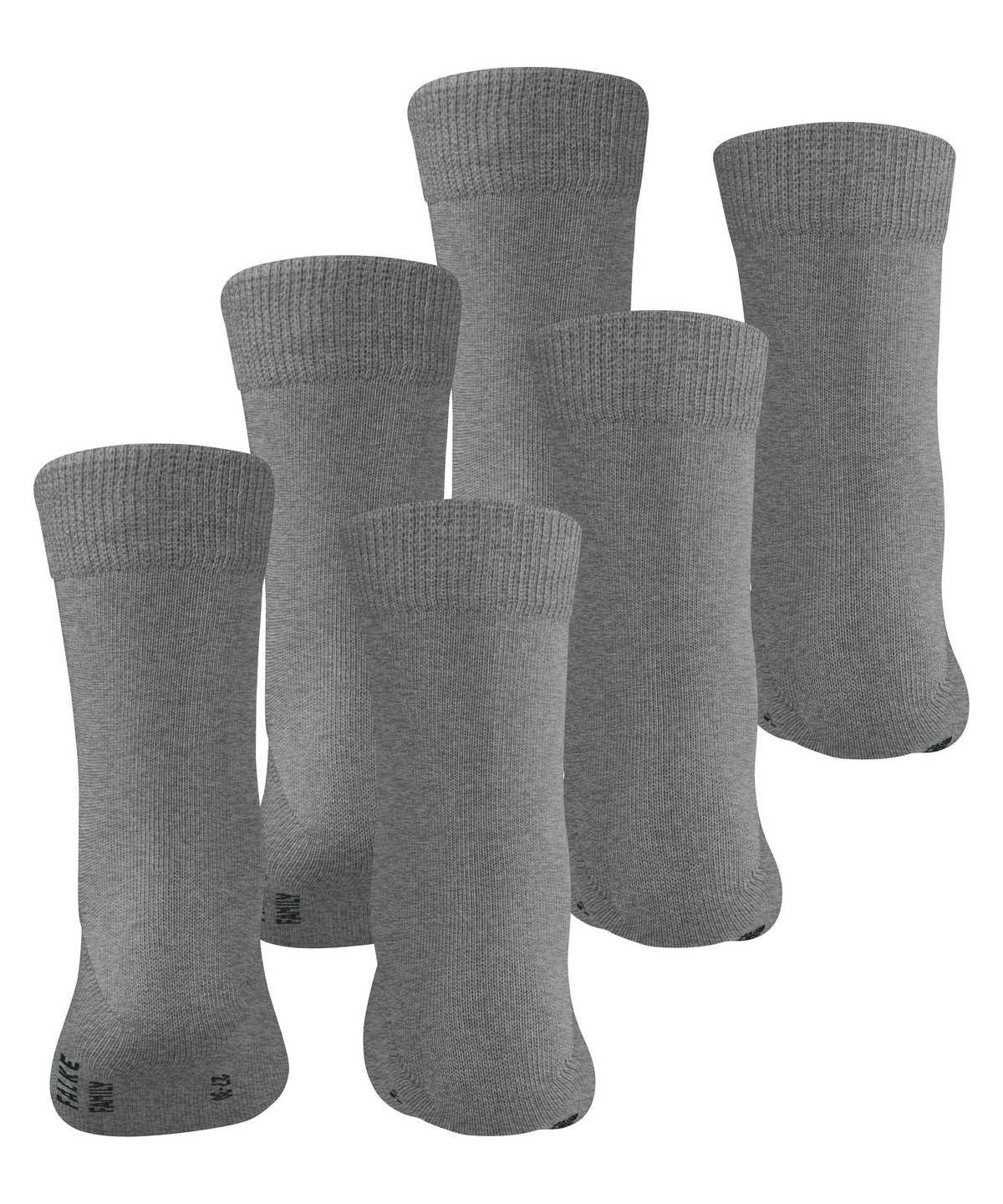 Calzini Bambino Falke Family 3-Pack Socks Grigie | MDYS23681