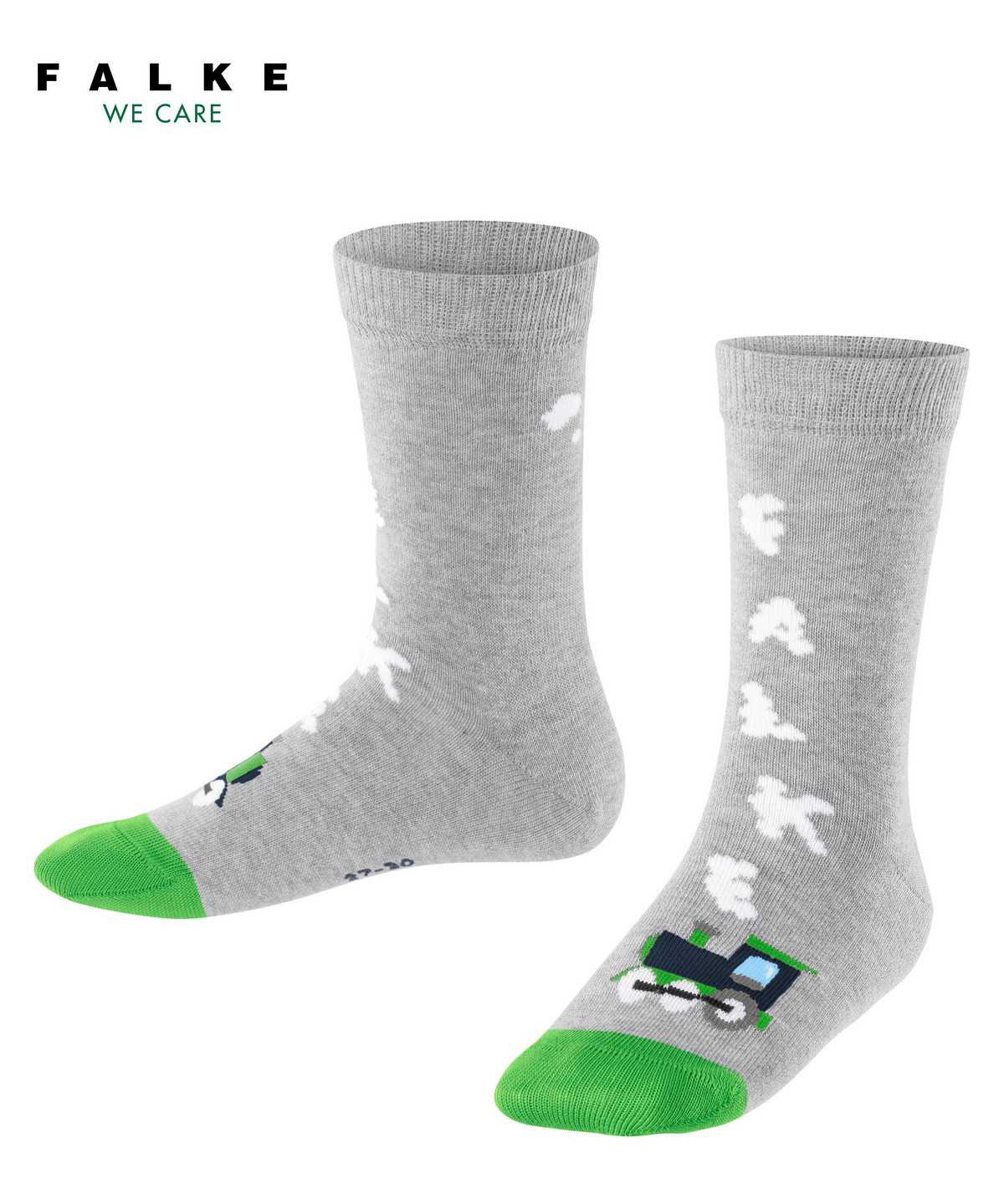 Calzini Bambino Falke Happy Locomotive Socks Grigie | OHWM01259