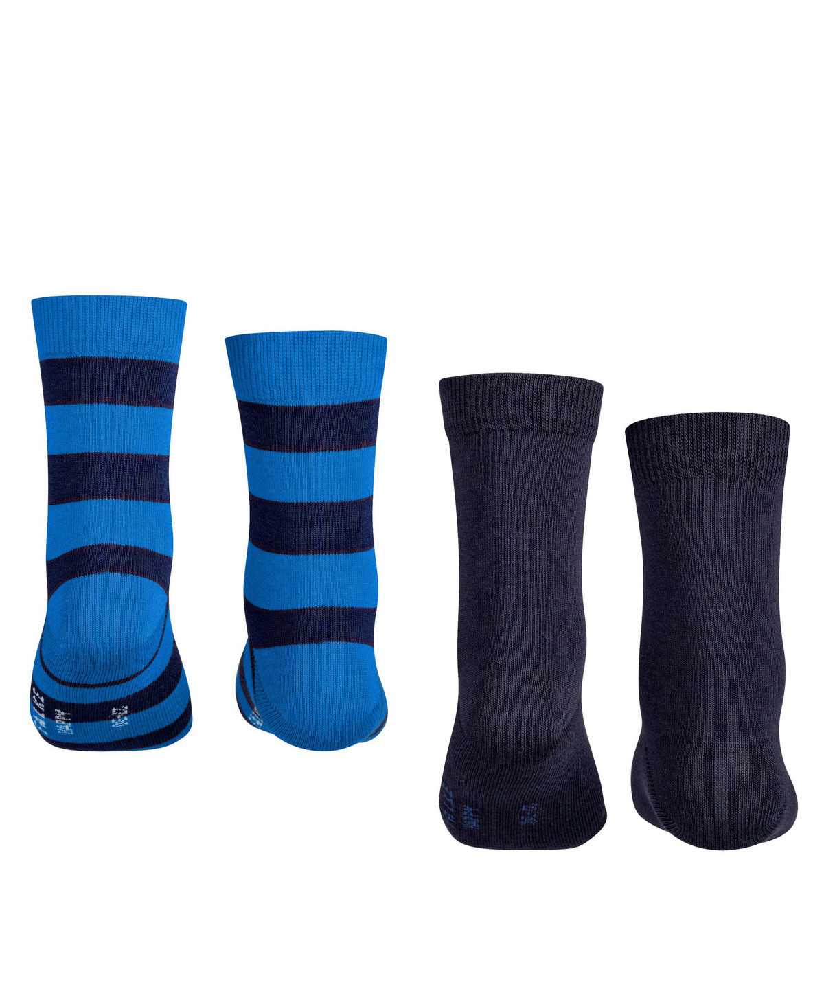 Calzini Bambino Falke Happy Stripe 2-Pack Socks Nere | GWJV31608