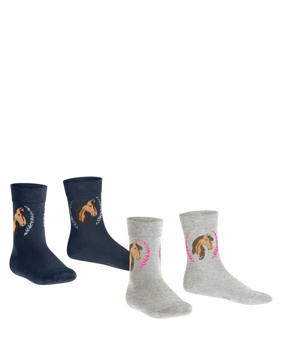 Calzini Bambino Falke Horse 2-Pack Socks Multicolored | JSLM68325