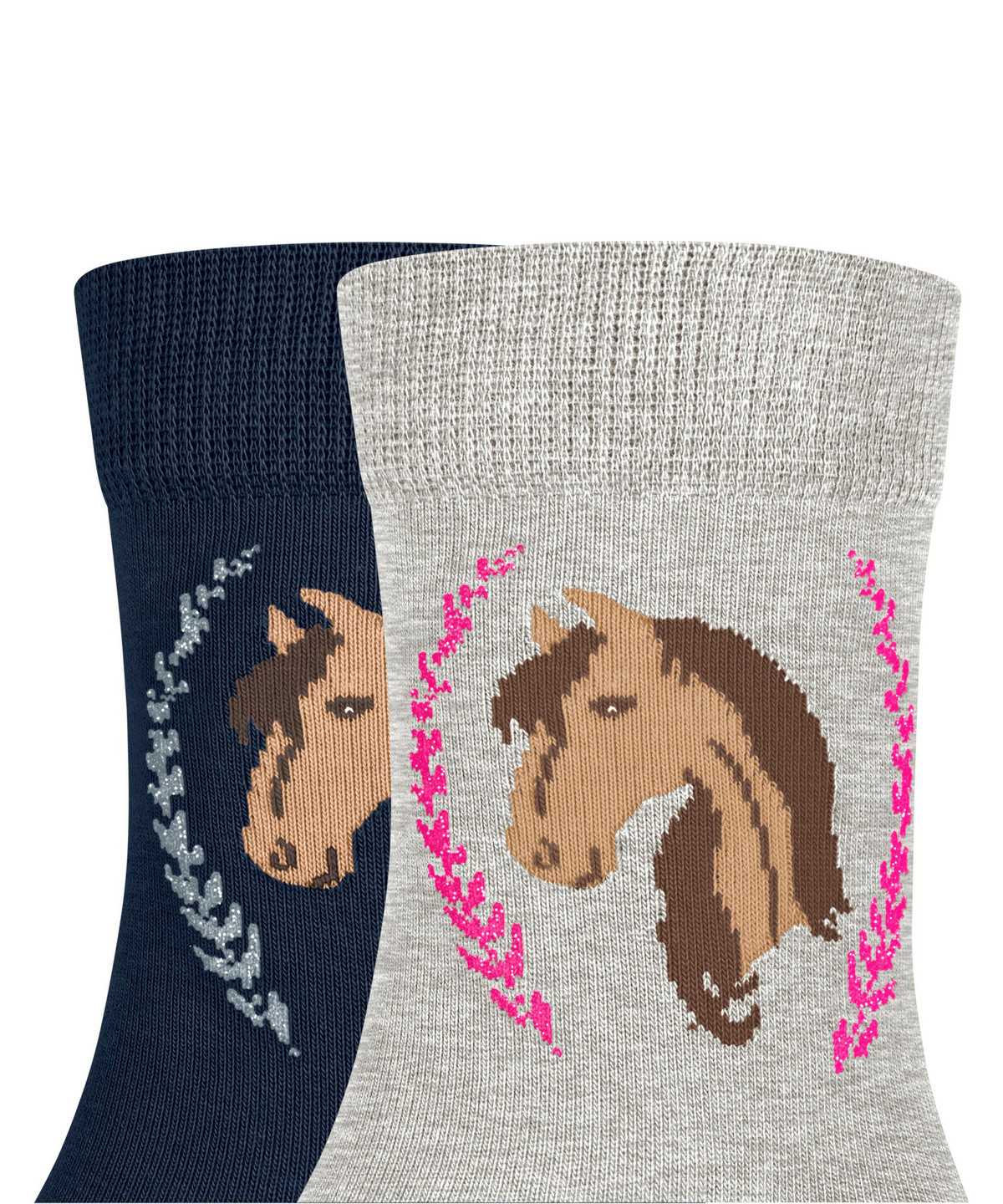 Calzini Bambino Falke Horse 2-Pack Socks Multicolored | JSLM68325