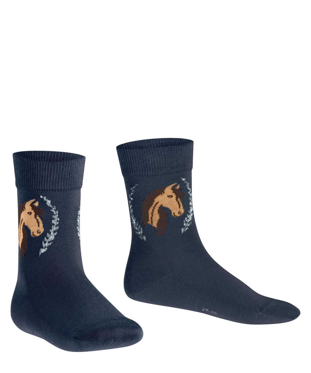 Calzini Bambino Falke Horse Socks Blu | GTOI59261