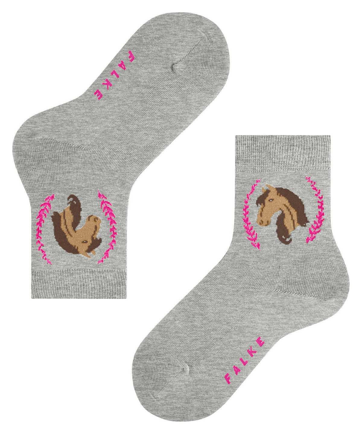 Calzini Bambino Falke Horse Socks Grigie | KEFQ84269