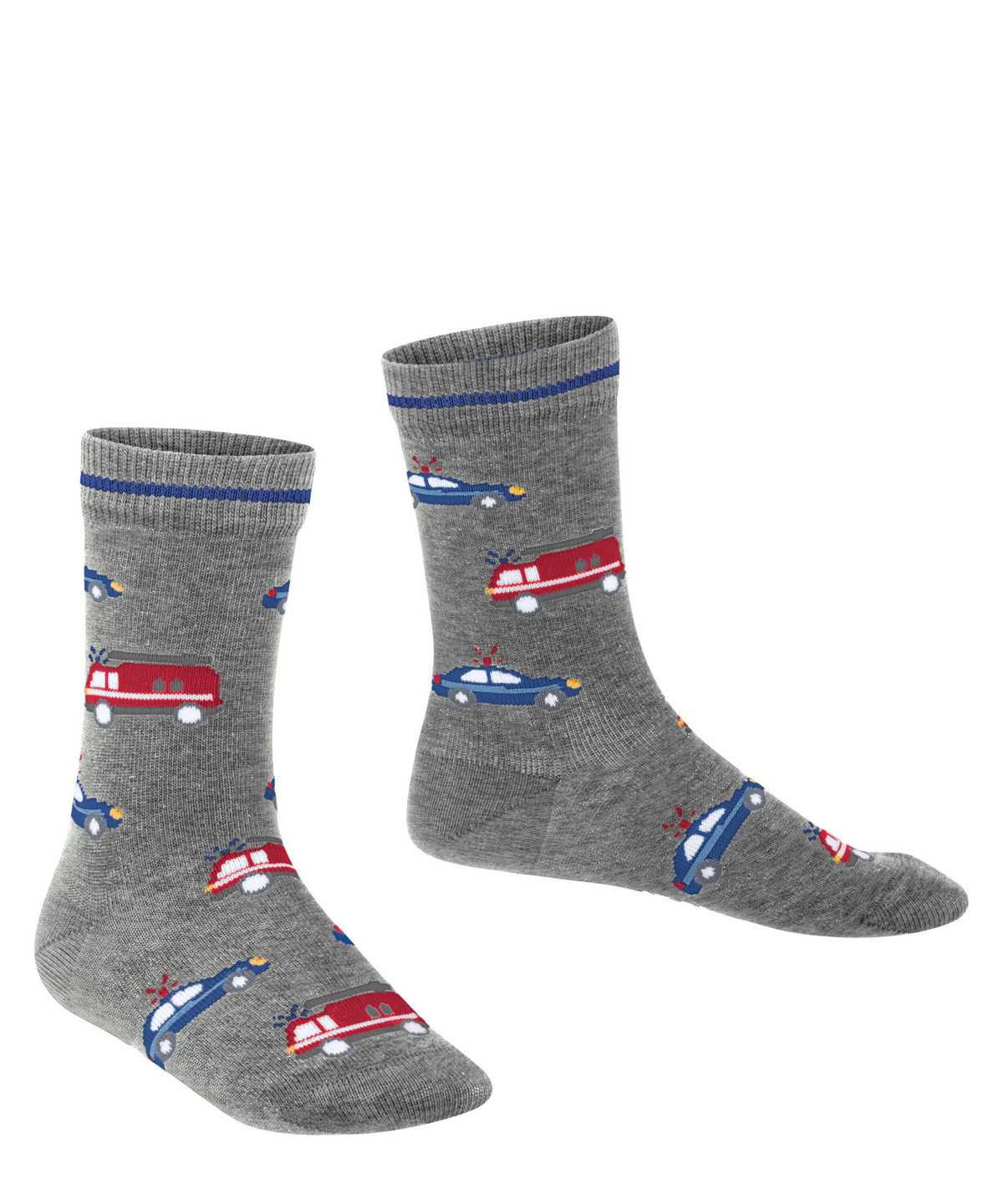 Calzini Bambino Falke Police and Fire Cars Socks Grigie | ONYH70456