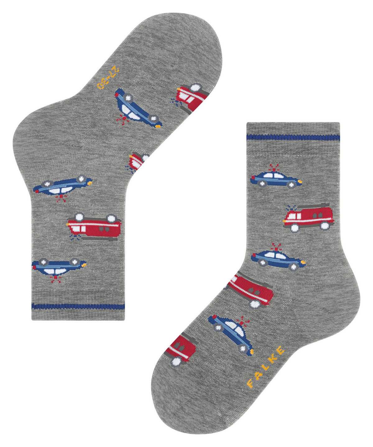 Calzini Bambino Falke Police and Fire Cars Socks Grigie | ONYH70456