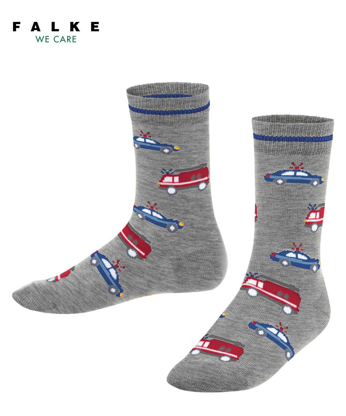 Calzini Bambino Falke Police and Fire Cars Socks Grigie | ONYH70456