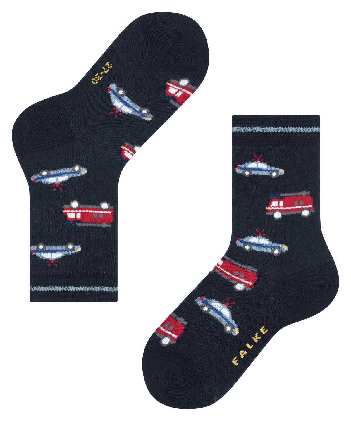 Calzini Bambino Falke Police and Fire Cars Socks Blu | XZJT97326