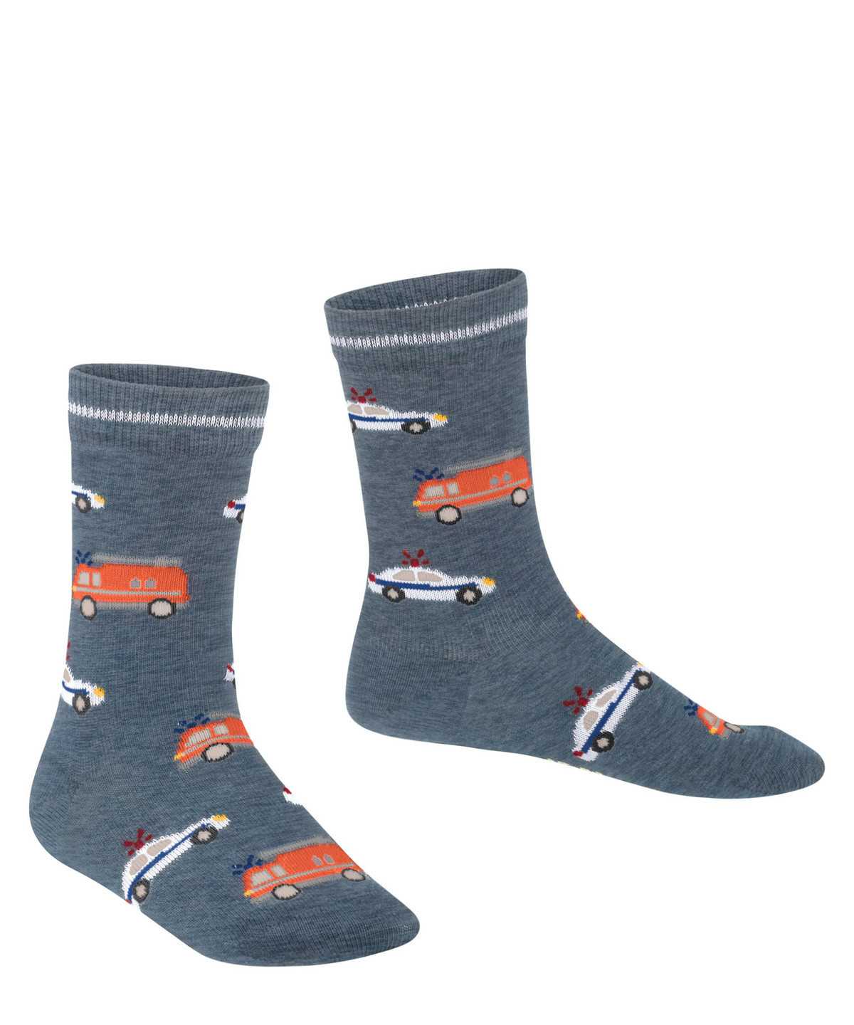 Calzini Bambino Falke Police and Fire Cars Socks Blu | CDNA18469