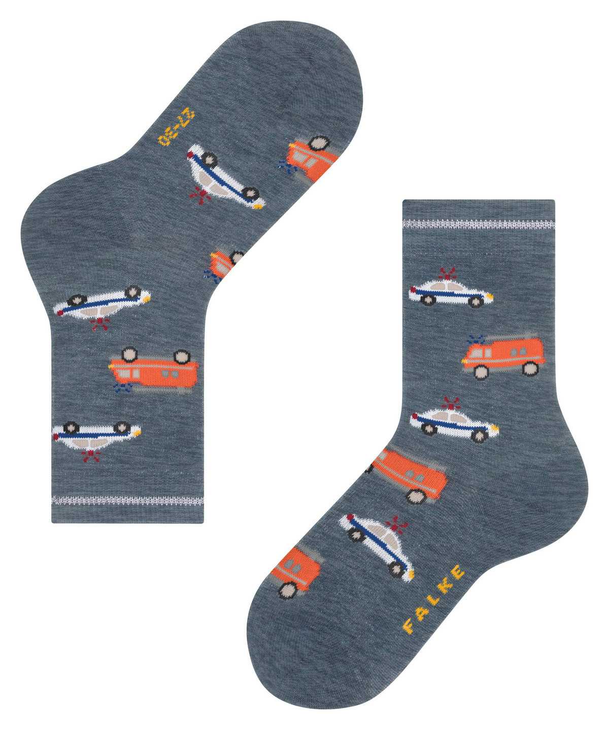 Calzini Bambino Falke Police and Fire Cars Socks Blu | CDNA18469