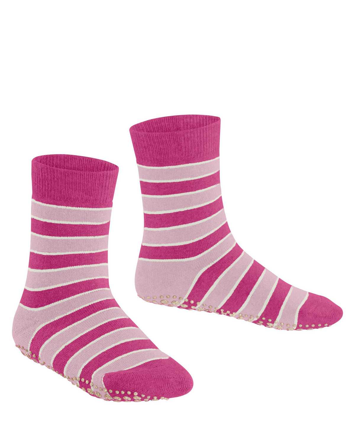 Calzini Bambino Falke Simple Stripes House socks Rosa | ODFT85340