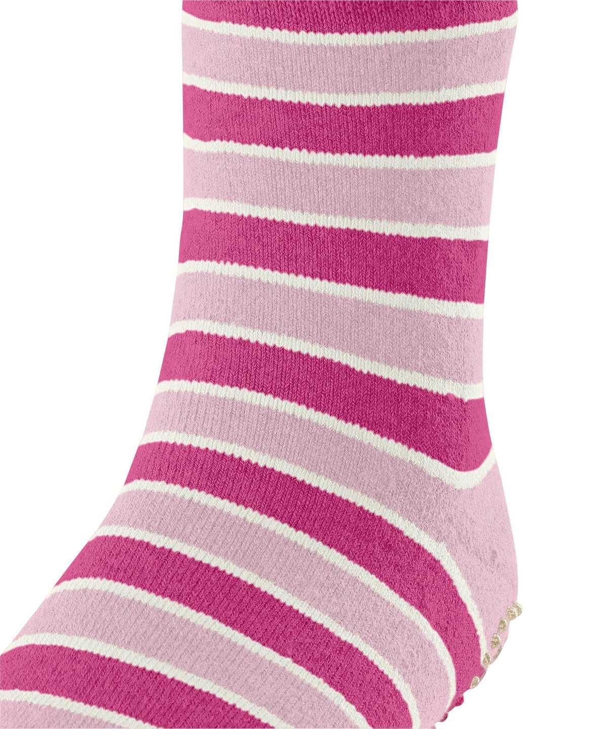 Calzini Bambino Falke Simple Stripes House socks Rosa | ODFT85340