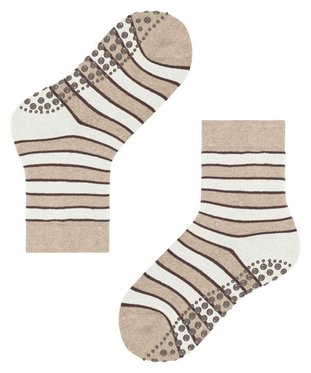 Calzini Bambino Falke Simple Stripes House socks Beige | KQBN50627