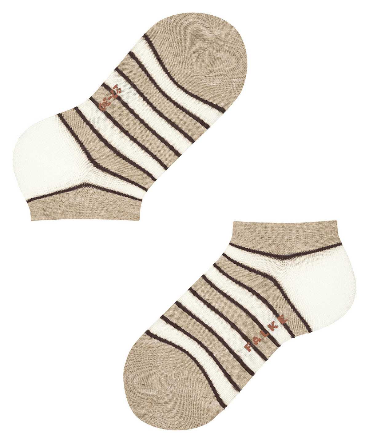 Calzini Bambino Falke Simple Stripes Sneaker socks Beige | SLYG83547