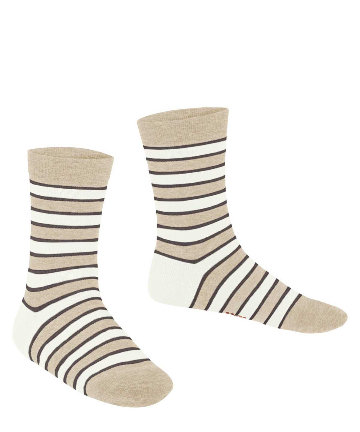 Calzini Bambino Falke Simple Stripes Socks Beige | XWUD15763