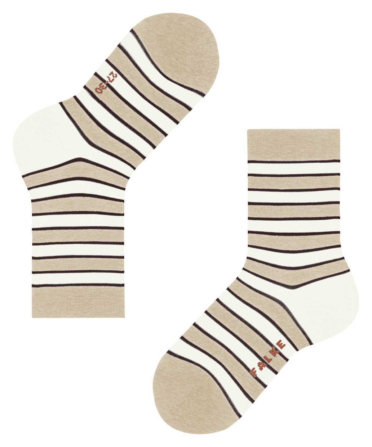 Calzini Bambino Falke Simple Stripes Socks Beige | XWUD15763