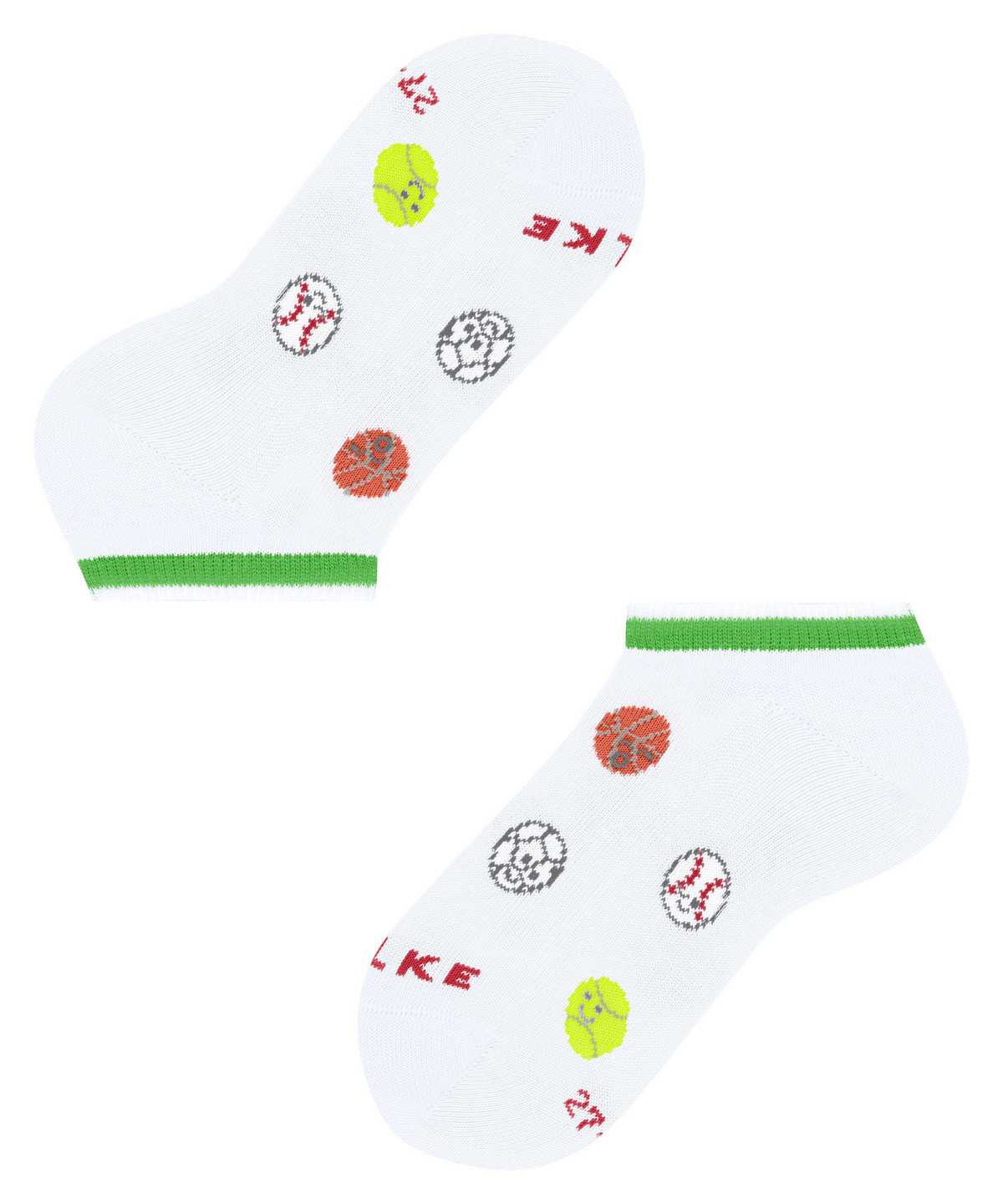 Calzini Bambino Falke Sporty Balls Sneaker socks Bianche | BQKR30975