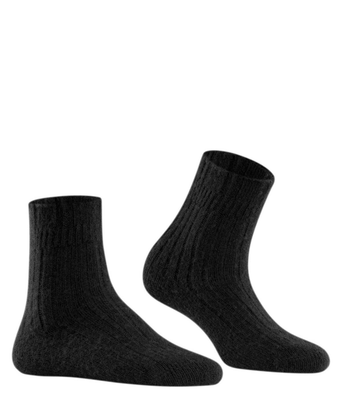 Calzini Donna Falke Bedsock Rib House socks Nere | YOPS05624