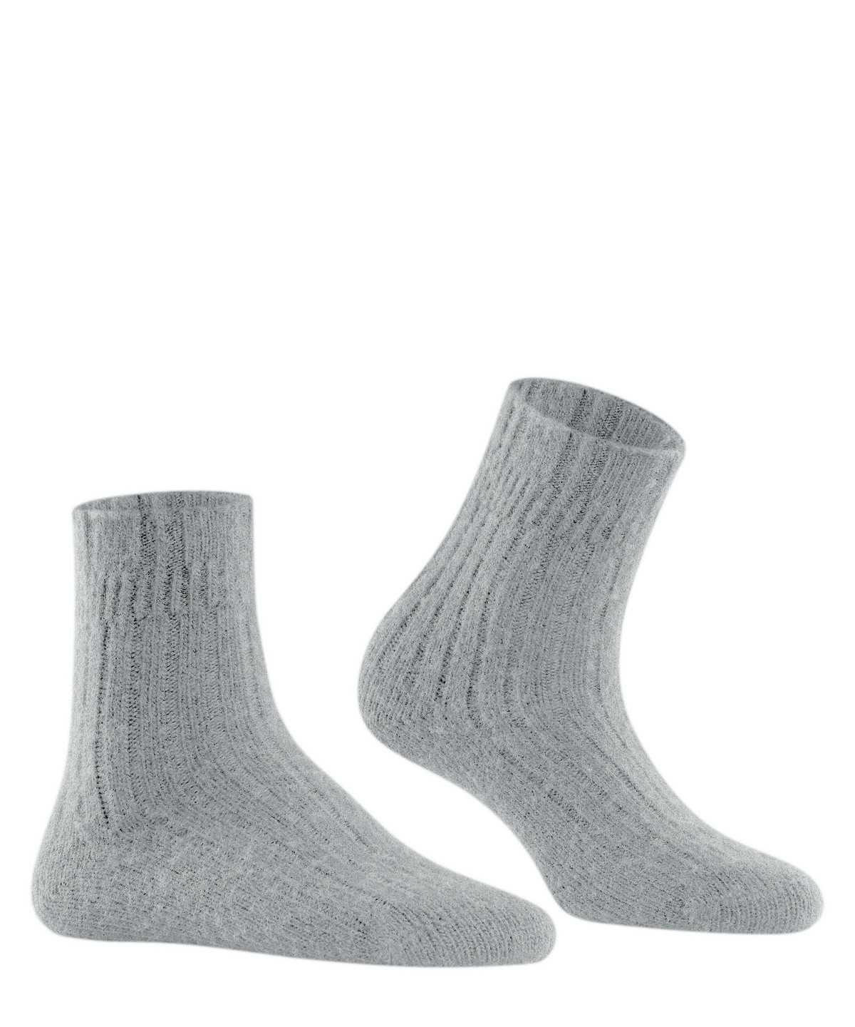 Calzini Donna Falke Bedsock Rib House socks Grigie | ZYKJ86129