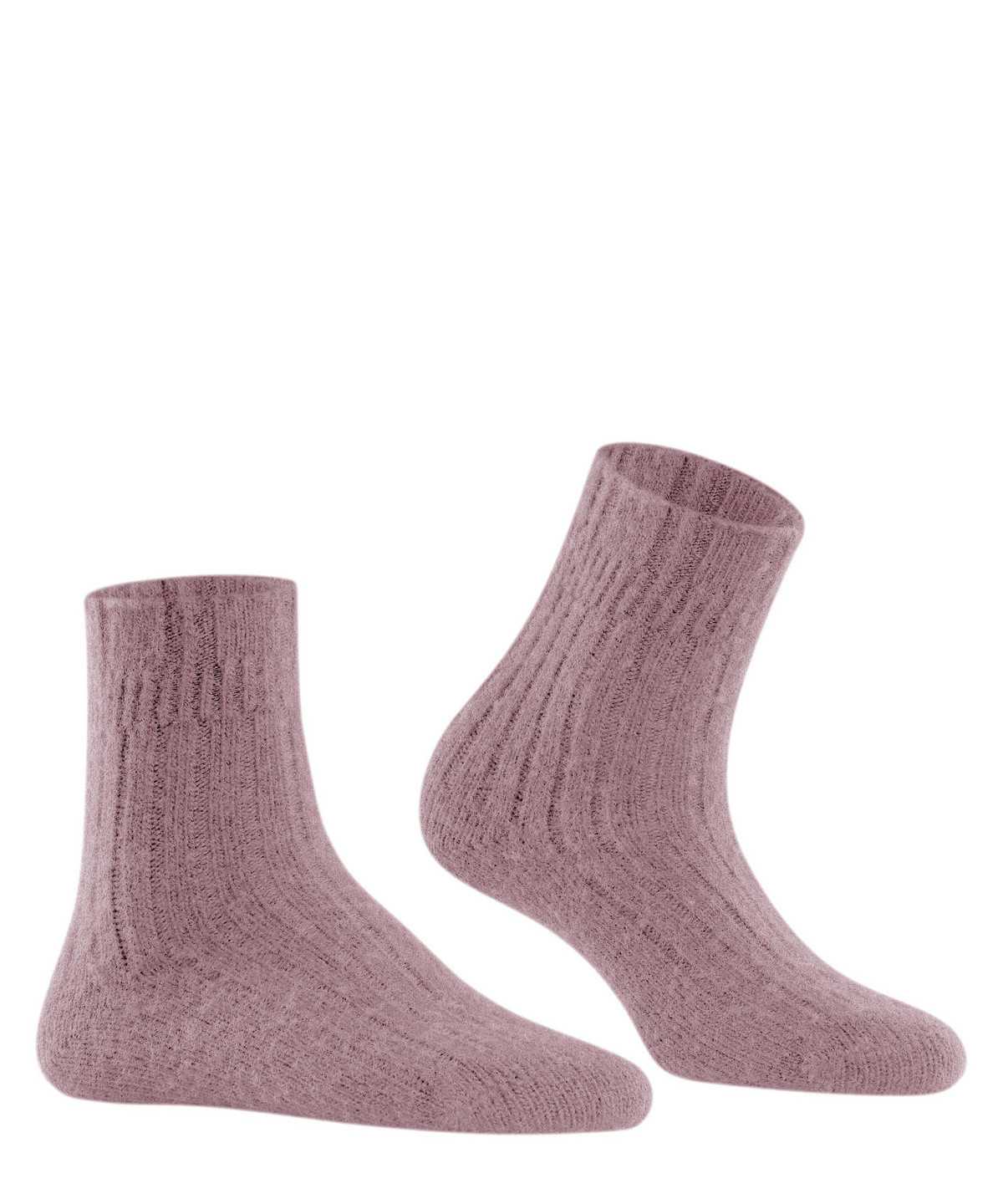 Calzini Donna Falke Bedsock Rib House socks Rosse | UADB25697